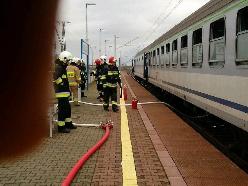 Wojnowice: Pożar w pociągu