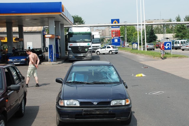 Do wypadku doszło w pobliżu stacji paliw w Wolsztynie