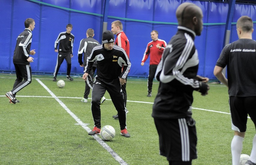 29.01.2013 gdansk..lechia gdansk - trening zespolu na krytym...