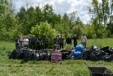 Sprzątali Kocie Górki i protestowali przeciwko miejskiej inwestycji