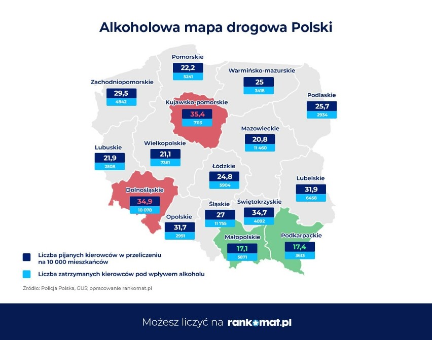 Eksperci rankomat.pl sprawdzili, w którym rejonie Polski...