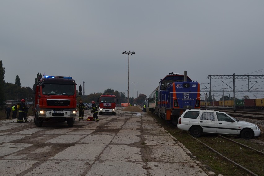 Pruszcz Gdański: Ćwiczenia strażackie na kolei [ZDJĘCIA]