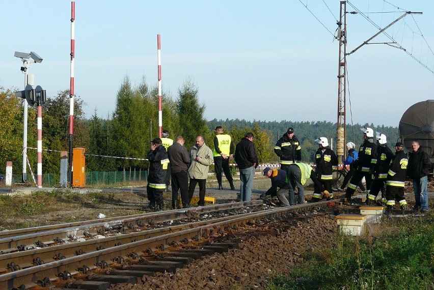 Wykolejenie pociągu towarowego w Brzustowie koło Tomaszowa Mazowieckiego [ZDJĘCIA]