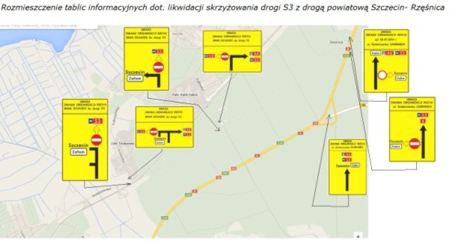 Skrzyżowanie drogi S3 z przedłużeniem ul. Goleniowskiej w Szczecinie