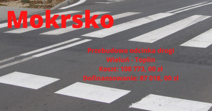 Ponad 460 tys. zł dla powiatu wieluńskiego na poprawę bezpieczeństwa przejść dla pieszych. Gdzie zostaną wykonane inwestycje?