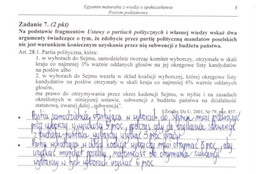 11 maja uczniowie napiszą maturę 2012 z WOS-u. Na naszej...