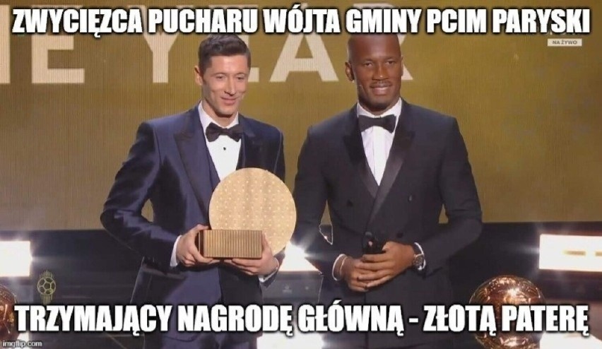 Robert Lewandowski nie zdobył "Złotej Piłki". Na otarcie łez dostał andruty... Zobacz MEMY