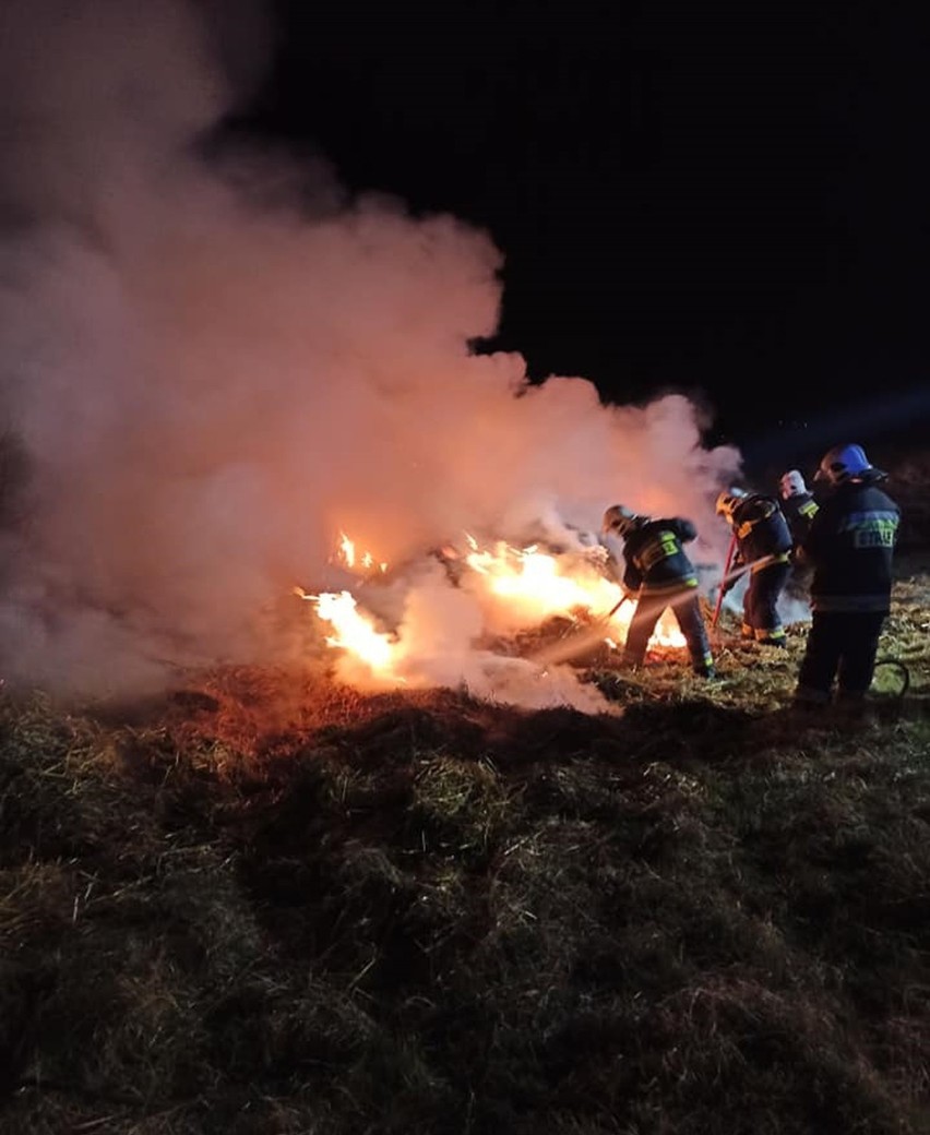 Całą noc jednostka OSP KSRG Osobnica spędziła na gaszeniu...