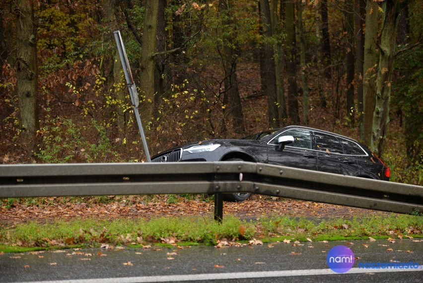 Pościg za volvo obok Włocławka zakończony wypadkiem..