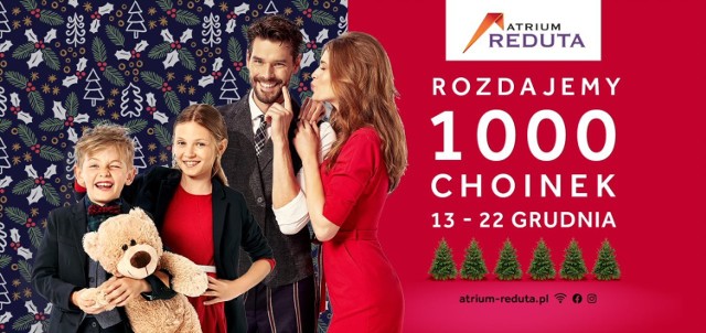 Atrium Reduta rozdaje 1000 choinek. Gdzie można odebrać świąteczne drzewko?