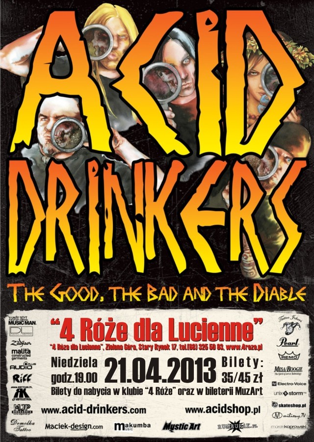 Acid Drinkers - artykuły | Zielona Góra Nasze Miasto