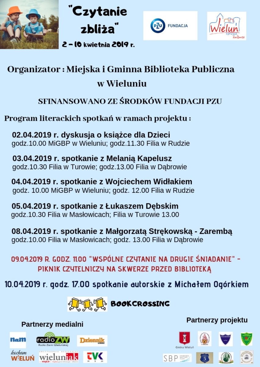 „Czytanie zbliża” - nowy projekt wieluńskiej biblioteki. Jednym z gości będzie Michał Ogórek 