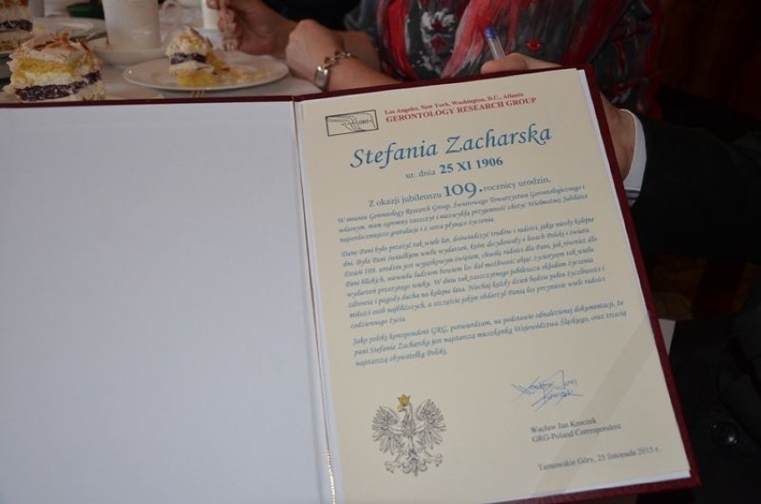 Superstulatka z Tarnowskich Gór skończyła 109 lat