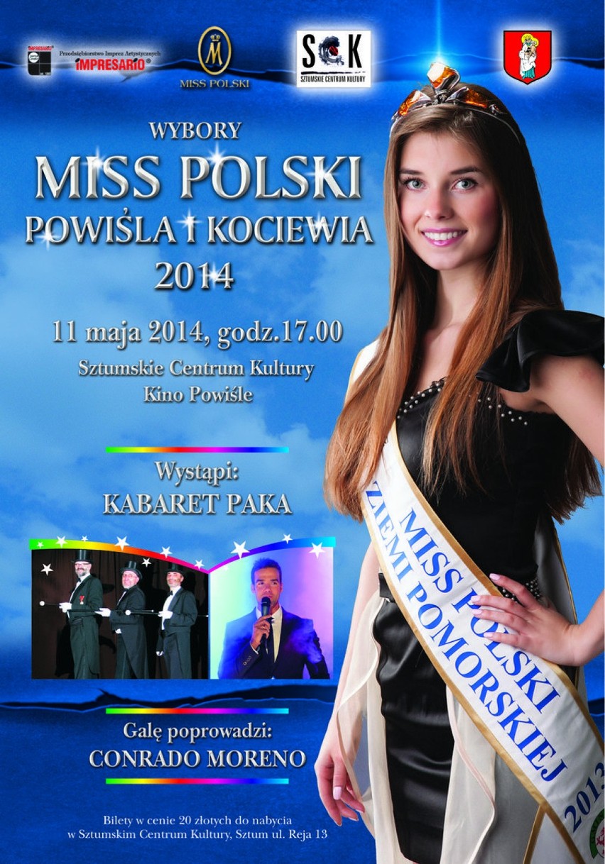 Sztum. W niedzielę wybory Miss Polski Powiśla i Kociewia