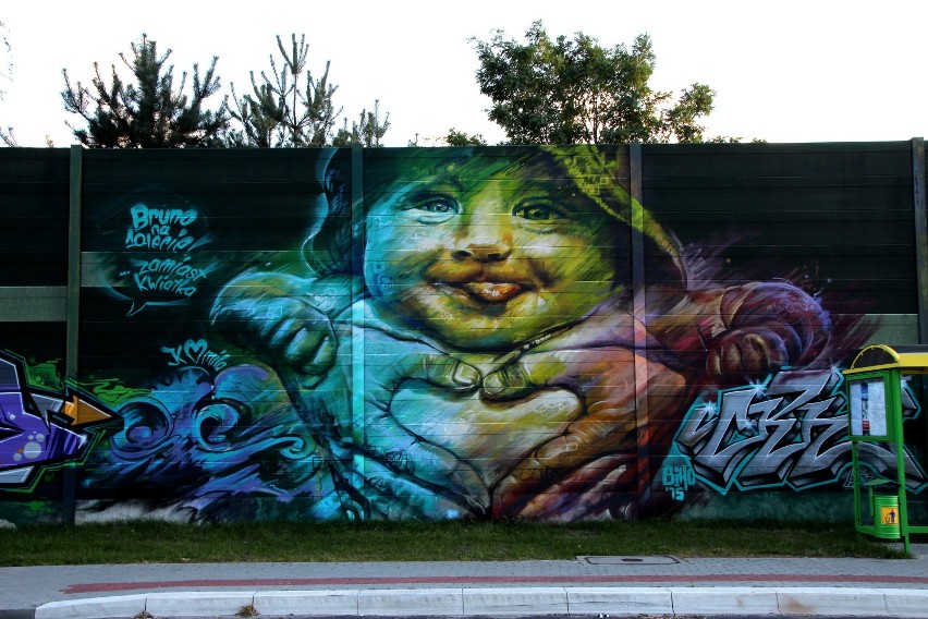 Graffiti w Zielonej Górze - Tak prezentuje się na Trasie Północnej [zdjęcia]