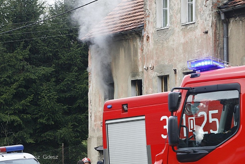 Pożar mieszkania na ul. Świdnickiej w Wałbrzychu