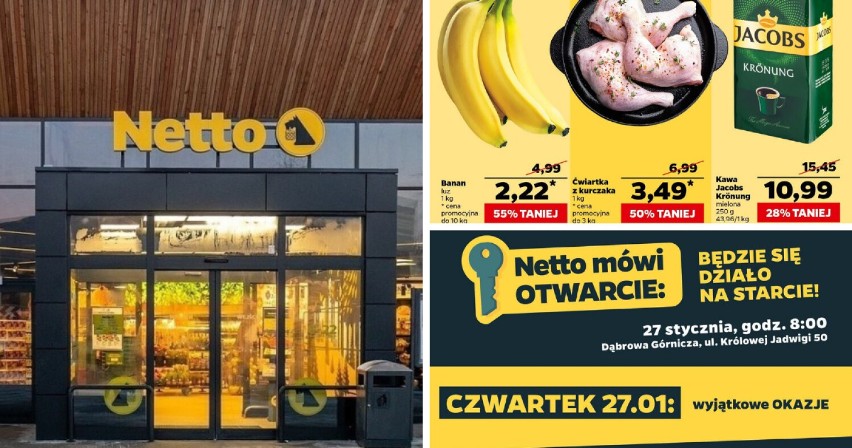 Otwarcie Netto w Dąbrowie Górniczej. Zobacz gazetkę >>>