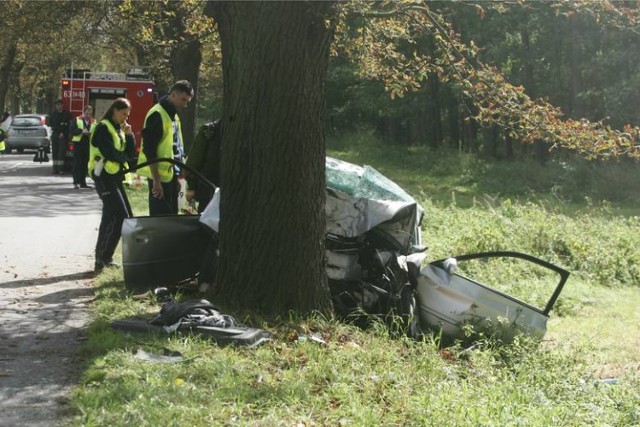 Do tragedii doszło we wsi Wodzin Prywatny w gminie Tuszyn. W wypadku samochodowym zginął młody mężczyzna, drugi został poważnie ranny.