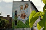 Pierwszy mural w Sępólnie. Z motywem krajeńskim - zobacz zdjęcia i wideo