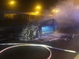 Pożar samochodu osobowego  w miejscowości Wierzyce