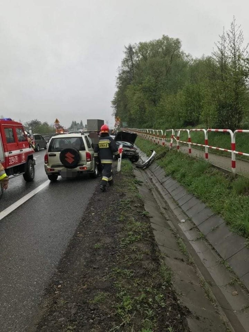 Wypadek w Gaju. Duże utrudnienia na zakopiance [KRÓTKO]