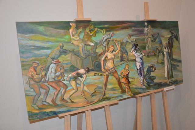 Wystawa „Walka Sztuki z Pandemią” w bibliotece w Zduńskiej Woli