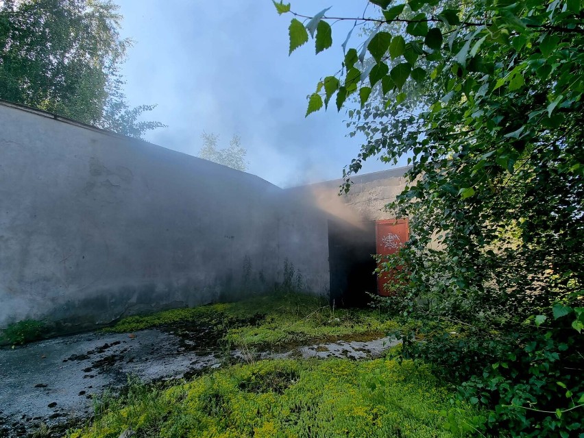 Pożar pustostanu na ul. Czarnieckiego w Przemyślu. Wyjechały trzy zastępy strażaków [ZDJĘCIA]