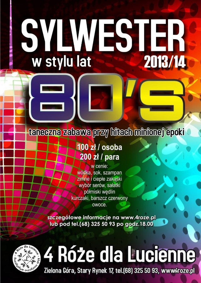 Sylwester 2013 w stylu lat 80'