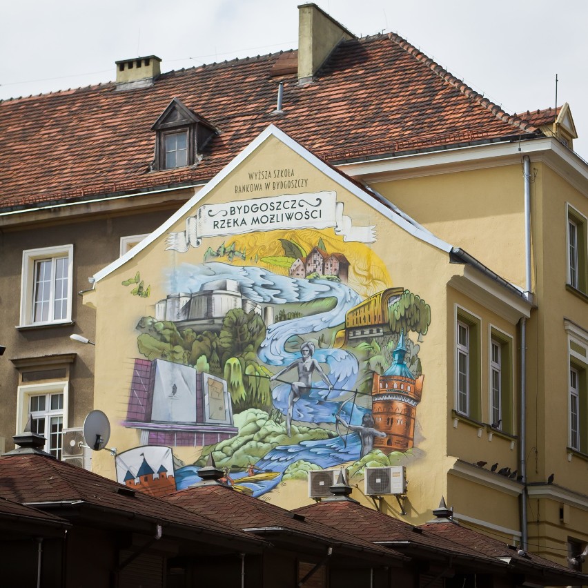 Mural na bydgoskim Starym Rynku [zdjęcia]