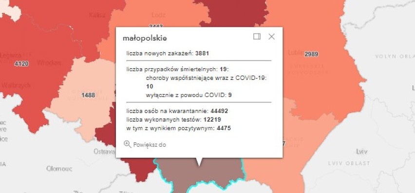 Ponad 50 tysięcy zakażeń COVID-19 w kraju. W powiatach oświęcimskim, wadowickim, chrzanowskim i olkuskim są nowe przypadki