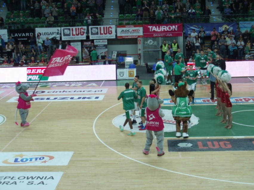 Cheerleaders Zielona Góra w meczu z Treflem Sopot