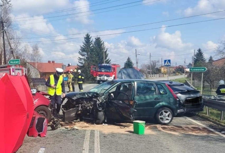 Śmiertelny wypadek w miejscowości Lipiny pod Łodzią.