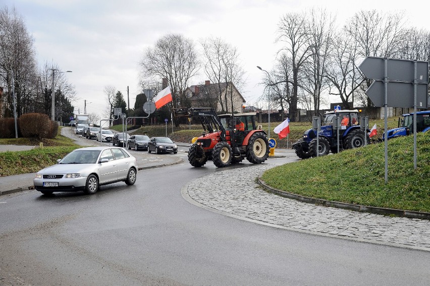 Protest rolników na ulicach Jasła. Zobaczcie zdjęcia