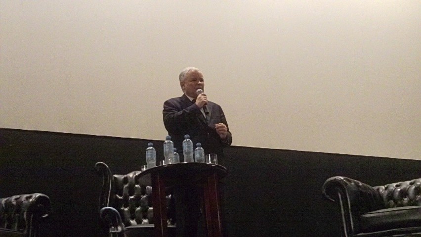 Jarosław Kaczyński w kinie Wisła