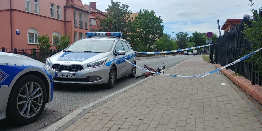 Do potrącenia rowerzysty doszło przy ul. Wyszyńskiego.