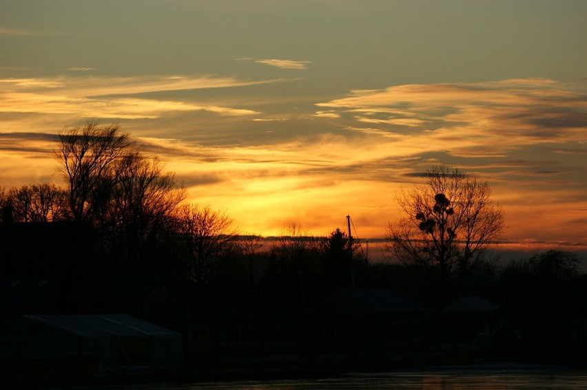 Foto powiat pucki: zachód słońca w Pucku