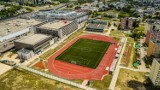 Nowy stadion Politechniki Świętokrzyskiej w Kielcach. Kulisy otwarcia [ZDJĘCIA Z DRONA] 