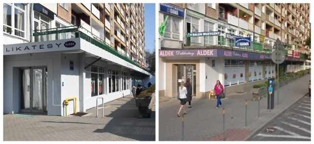 Nowy wygląd Aldka (po lewej) znacząco różni się od starszej szaty wizualnej sklepu.