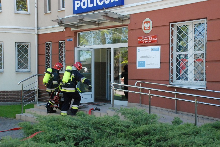 Pożar w KPP Puck wybuchł dzisiaj (piątek 15 maja 2015) w...