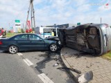 Zderzenie samochodów w Żorach na ul. Pszczyńskiej . 31-latek z Ukrainy był nietrzeźwy