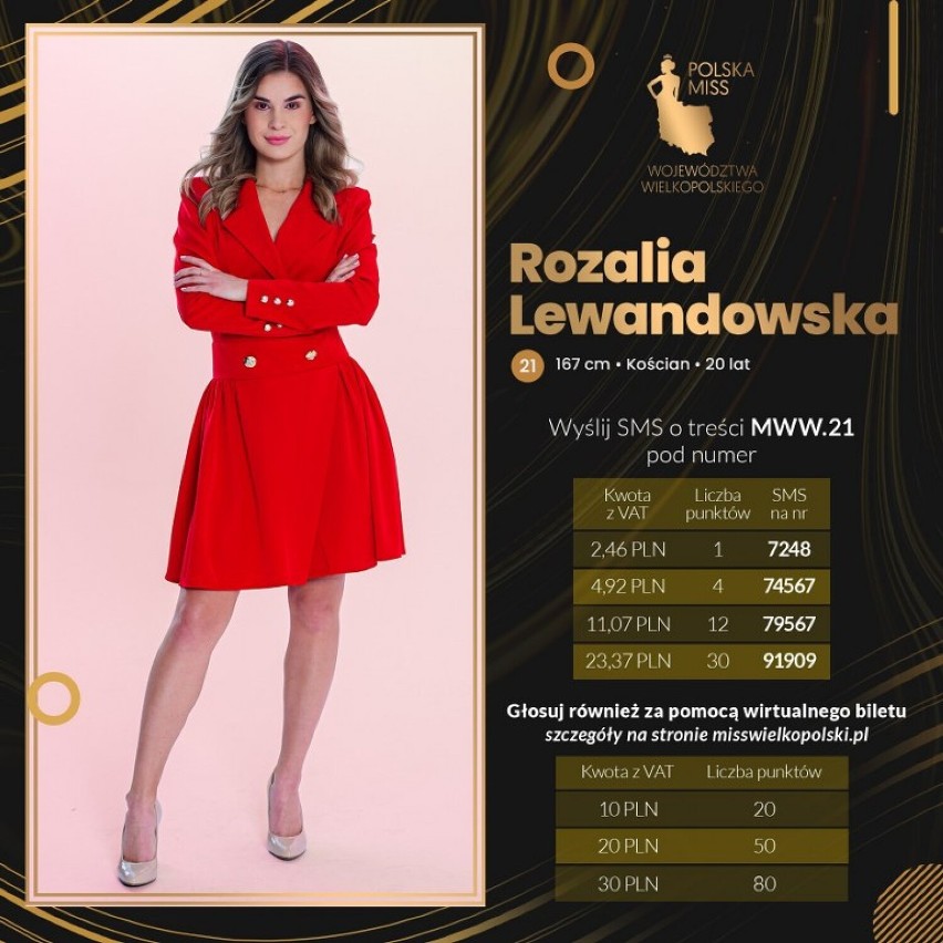 Kościanianka wśród finalistek Miss Województwa Wielkopolskiego! Weź udział w głosowaniu Internautów i pomóż Rozalii dostać się do TOP 10