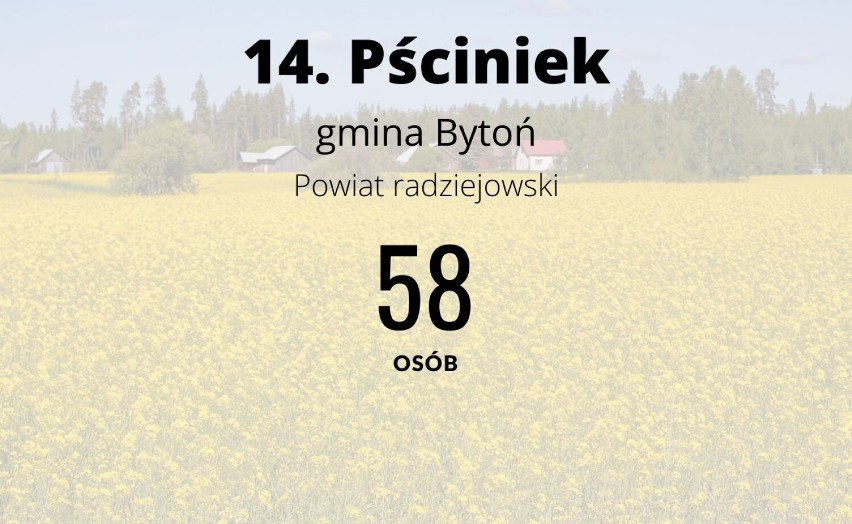 Oto TOP 15 najmniejszych wsi w powiecie radziejowskim. Tutaj mieszka najmniej osób [zdjęcia]