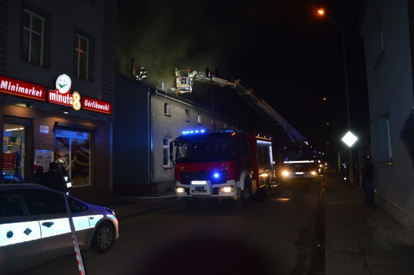 Pożar w budynku przy ulicy Stryjewskiego w Lęborku