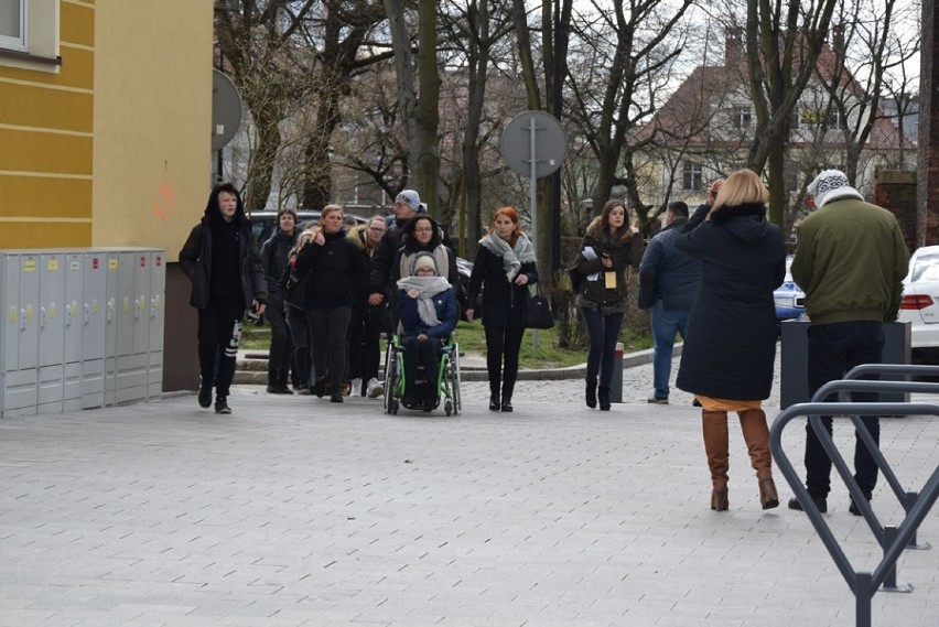 Protest uczniów przeciwko łączeniu szkół