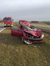 Śmiertelne potrącenie pieszego na drodze S7 w pobliżu węzła Pasłęk Południe [24.03.2019]. 28-latek przebiegał przez jezdnię [zdjęcia]