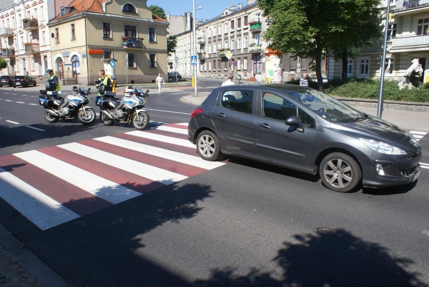 Potrącenie rowerzysty na ulicy Górnośląskiej w Kaliszu