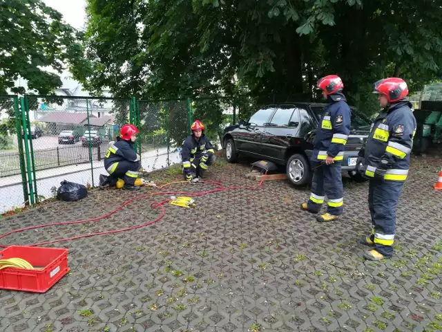 Krynica Morska. Posterunek strażacki będzie funkcjonował w nadmorskim mieście do końca wakacji