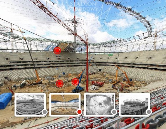 Stadion Narodowy. Wirtualny spacer pod iglicą