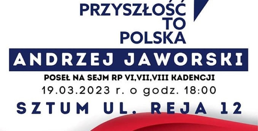 Sztum. O bezpieczeństwie Polski mówić będzie Andrzej Jaworski