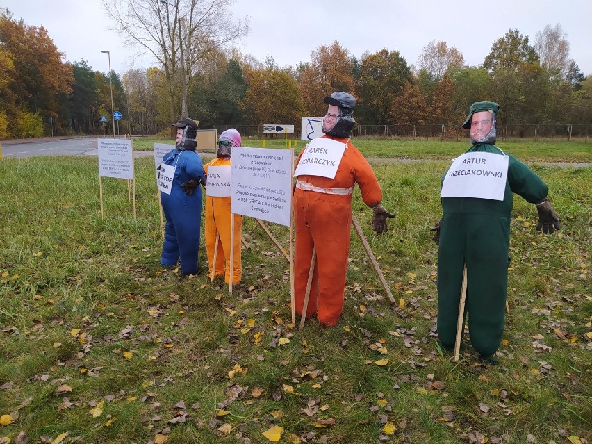 Świnoujście - tak protestują stoczniowcy w Świnoujściu. Nie godzą się z losem miejscowej stoczni